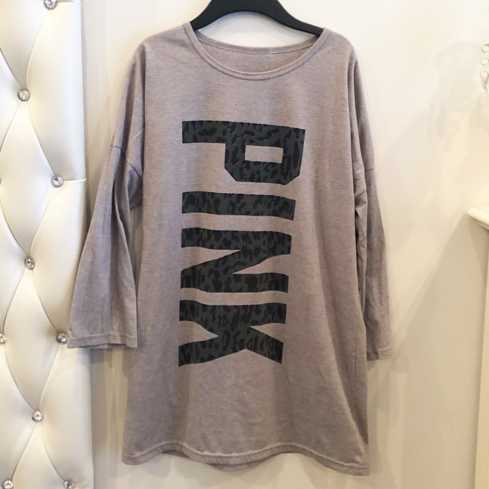 Pink tunic sweatshirt